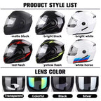 Motorcycle DOT Helmet Double Lens Cross Section Helmet