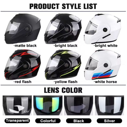 Motorcycle DOT Helmet Double Lens Cross Section Helmet