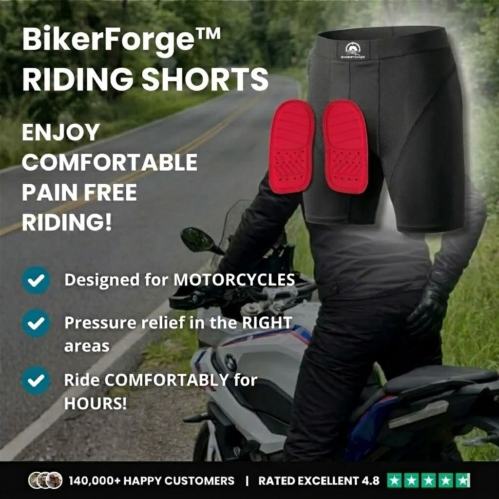 BikerForge™ Padded Shorts