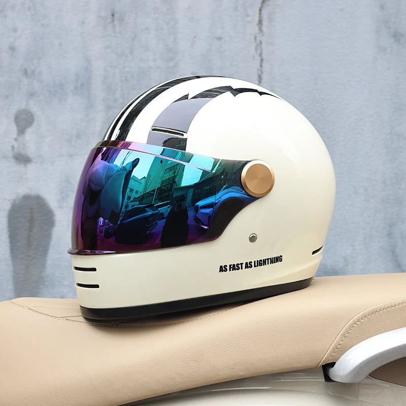 BF-905 Pro Motorcycle Helmet DOT Certification Retro Full Face