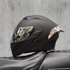 ORZ- Full Face Motorcycle Helmet Personalized Tail Wing