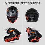 Monster Fang Motorbike DOT Approved Full Face Helmets