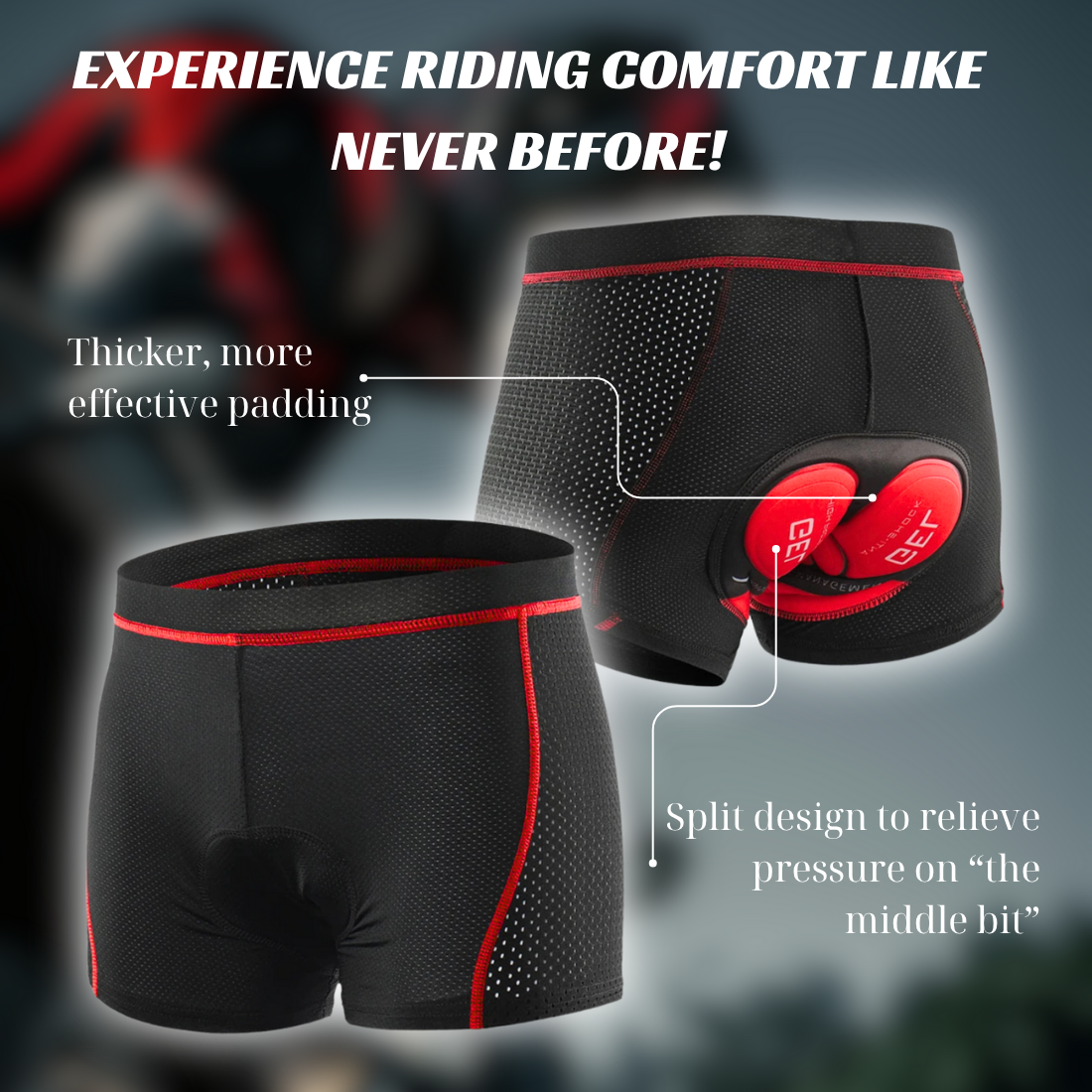 BikerForge™ Padded Shorts
