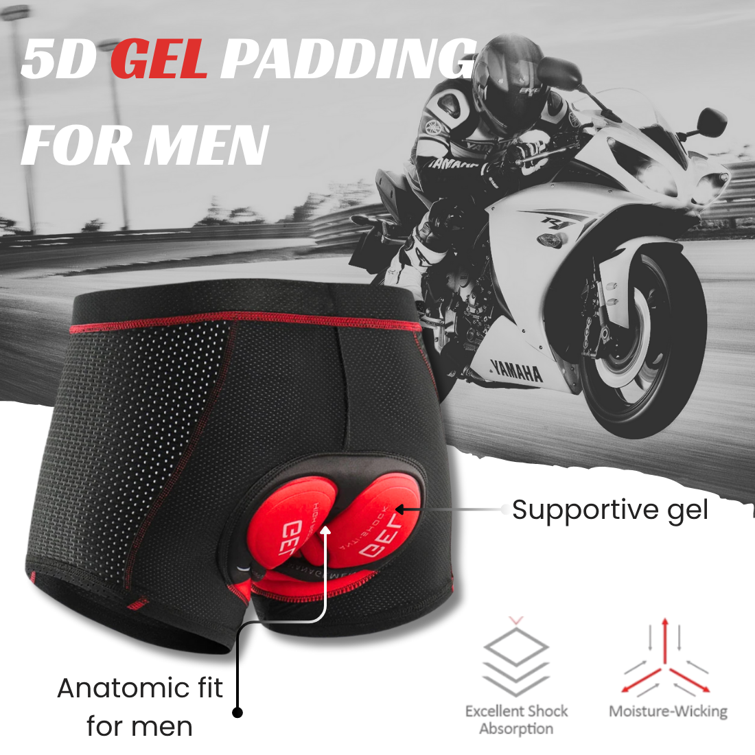 BikerForge™ Padded Shorts
