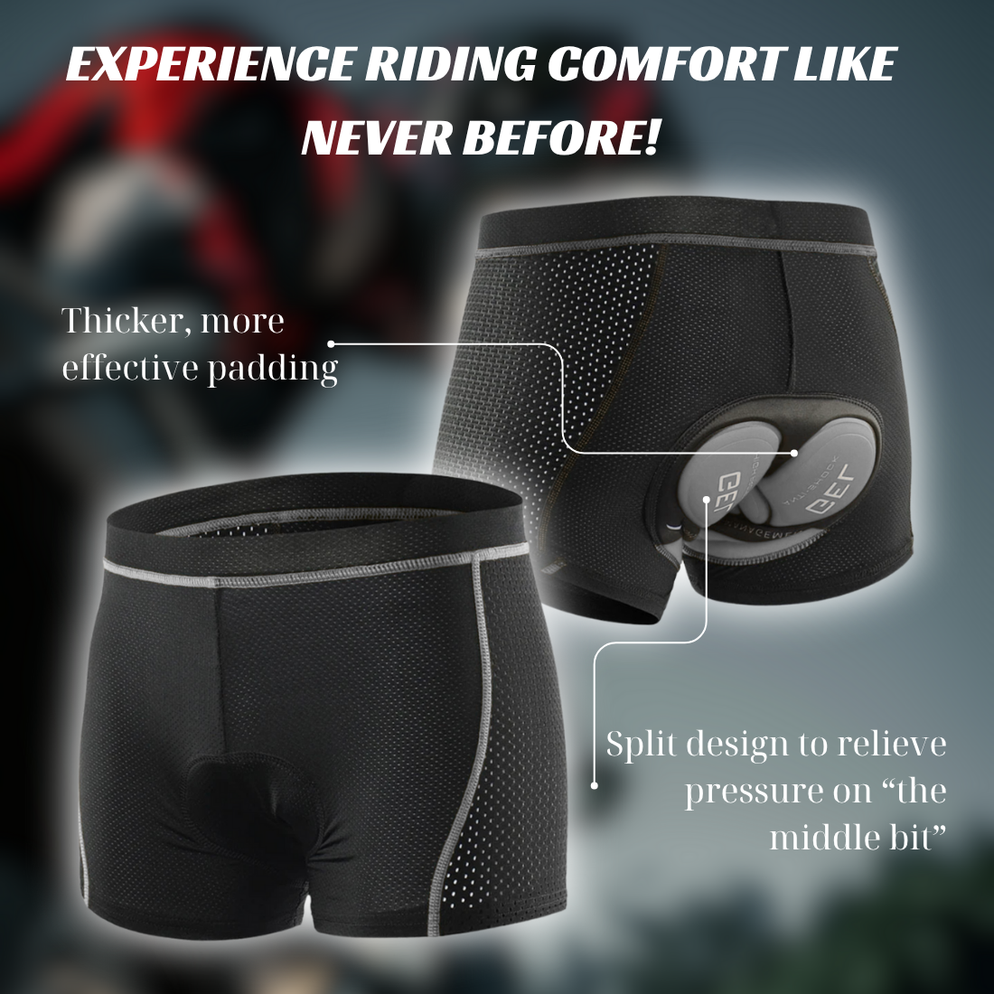 BikerForge™ Padded Shorts
