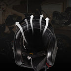 Fiberglass Retro Motorcycle Helmet