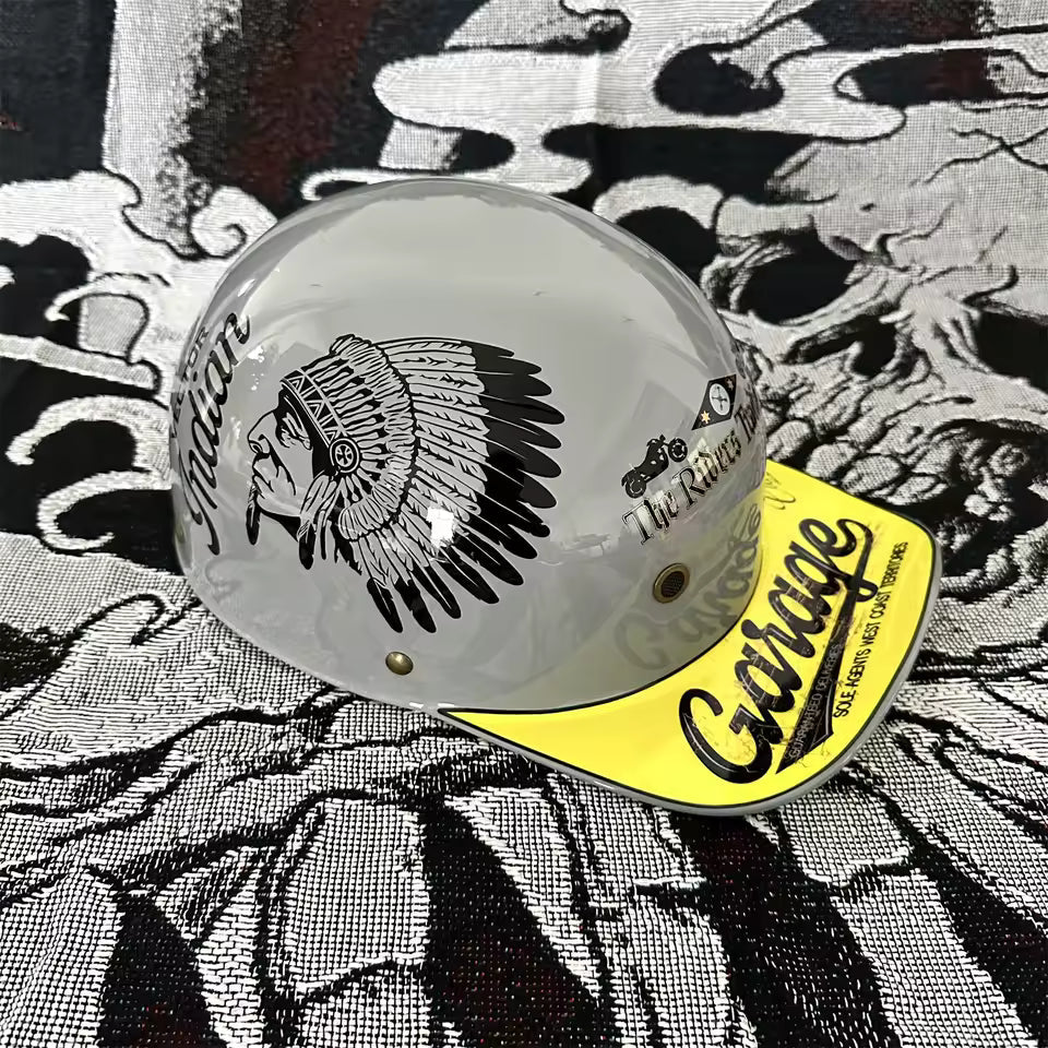 Retro 90s Half Helmet – Vintage Street Rider Style